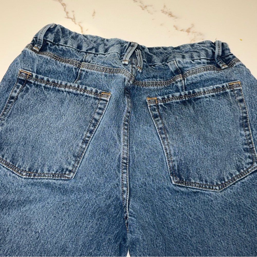 Good American GNIC0999T Distressed 100% Cotton Straight Leg Jeans | Size 6 / 28 - Picture 17 of 17